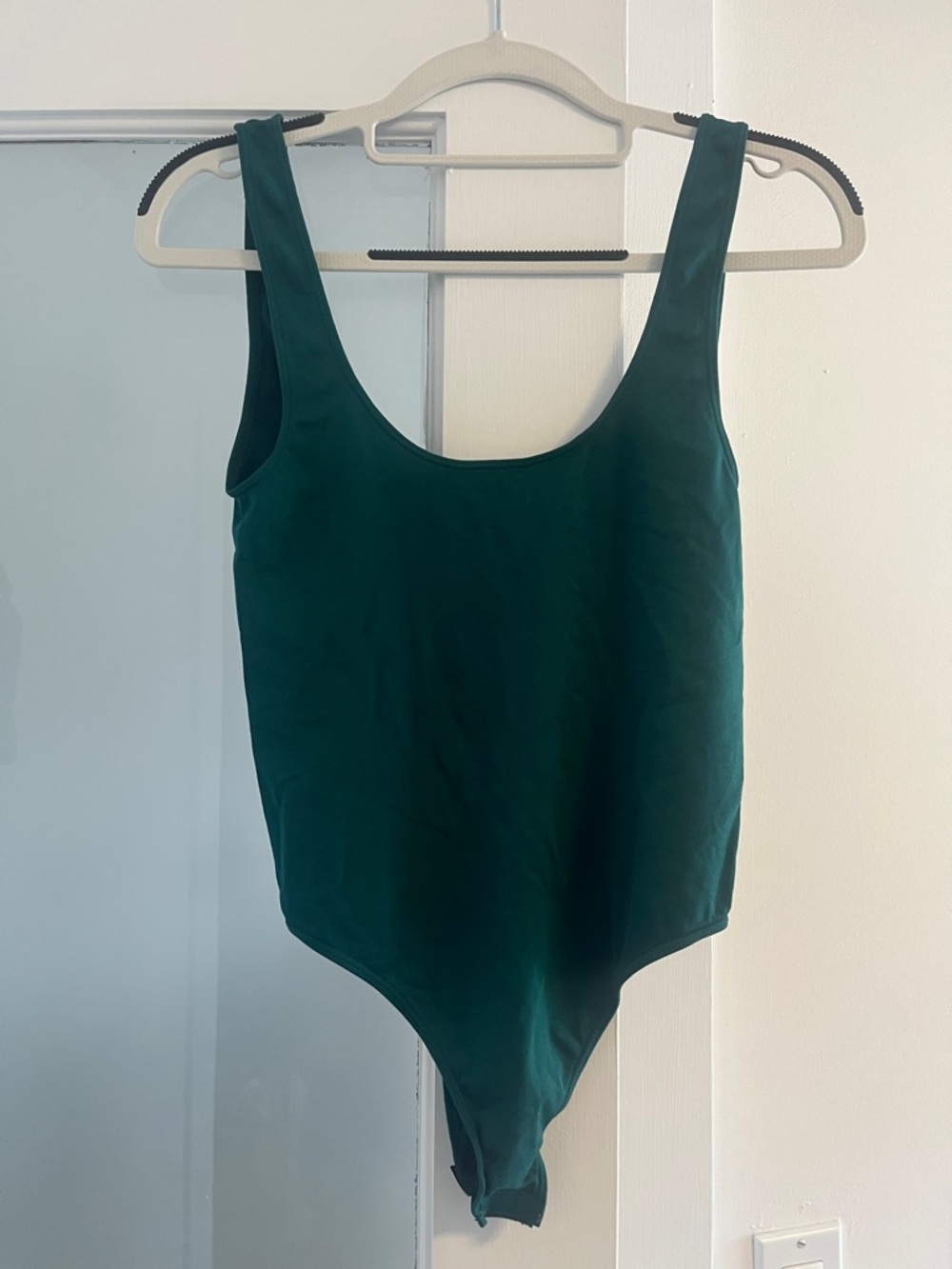 Revamped Emerald Green Scoop Neck Bodysuit
